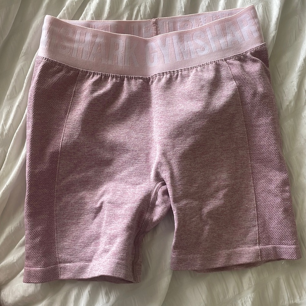 PINK GYMSHARK SHORTS, SIZE S